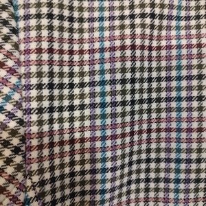 Talbots Plaid Patterned / Houndstooth Mulitcolored Fabric